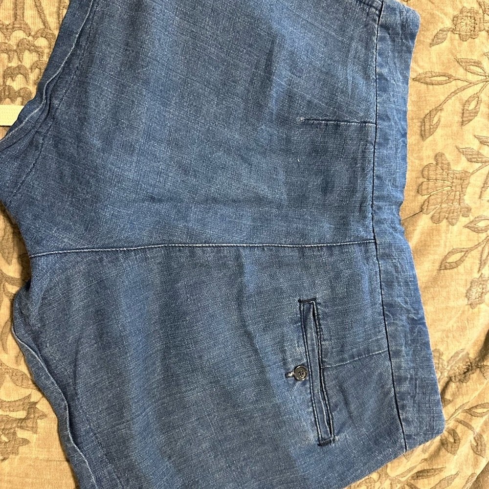 Wilfred Blue Linen Shorts